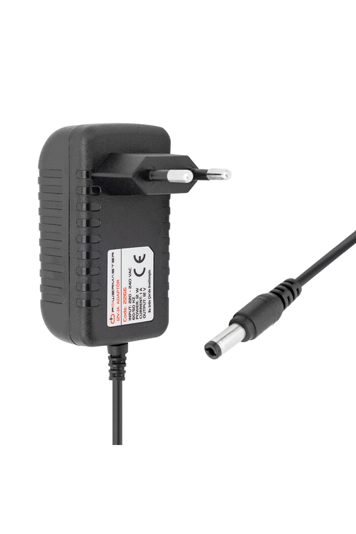 PM-2266 12 VOLT - 1 AMPER 5.5*2.5 UÇLU PRİZ TİPİ MATKAP ŞARJ ADAP