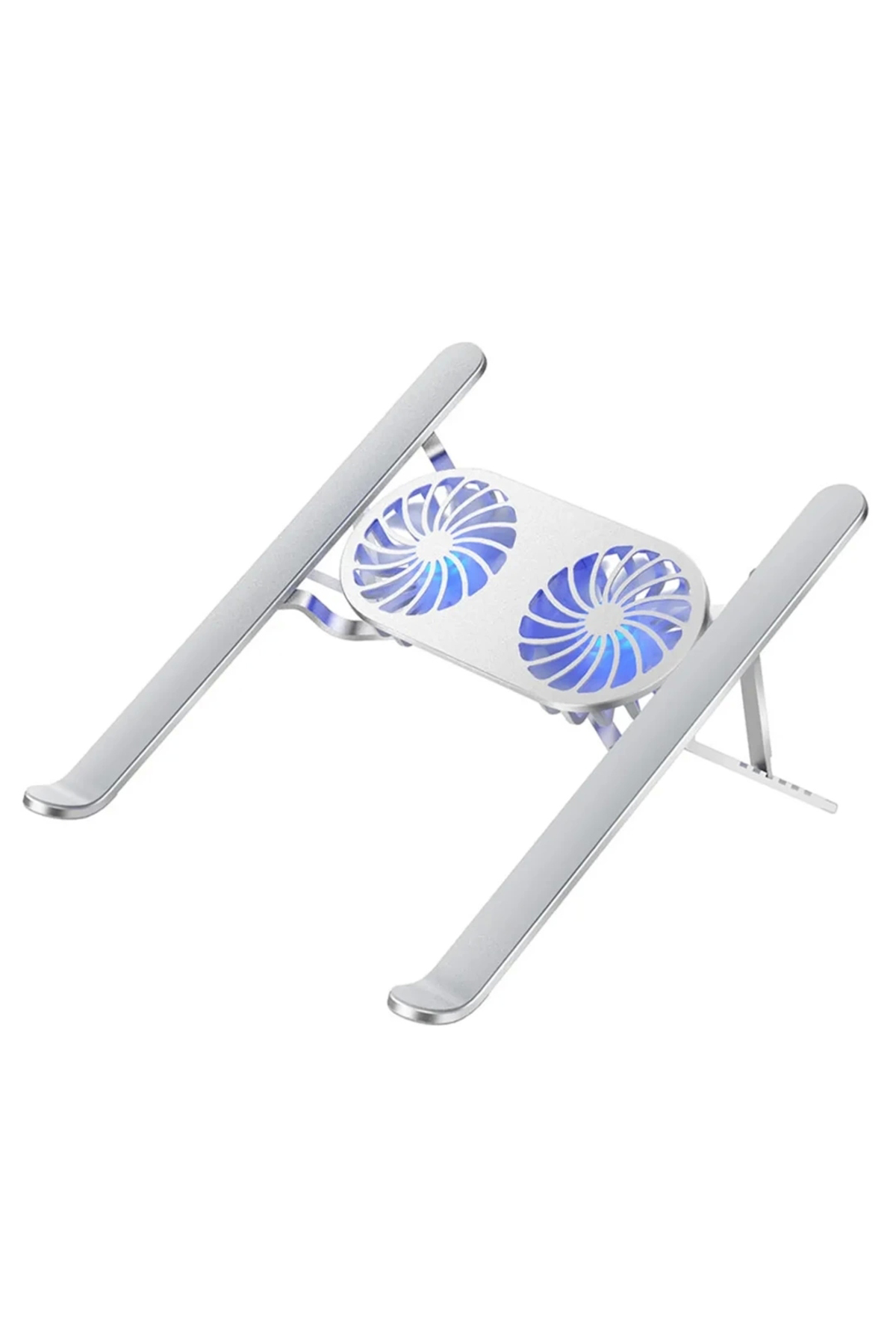 Pm-24572 Çift Fanlı Taşınabilir Alüminyum Notebook Soğutucu Stand