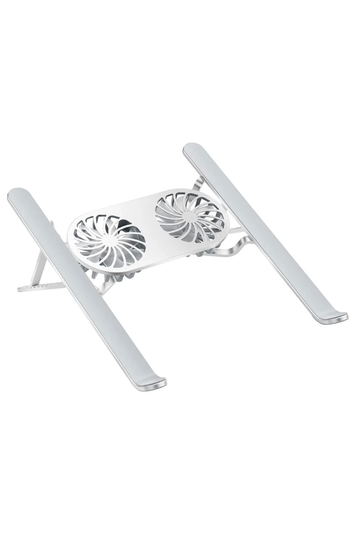 Pm-24572 Çift Fanlı Taşınabilir Alüminyum Notebook Soğutucu Stand
