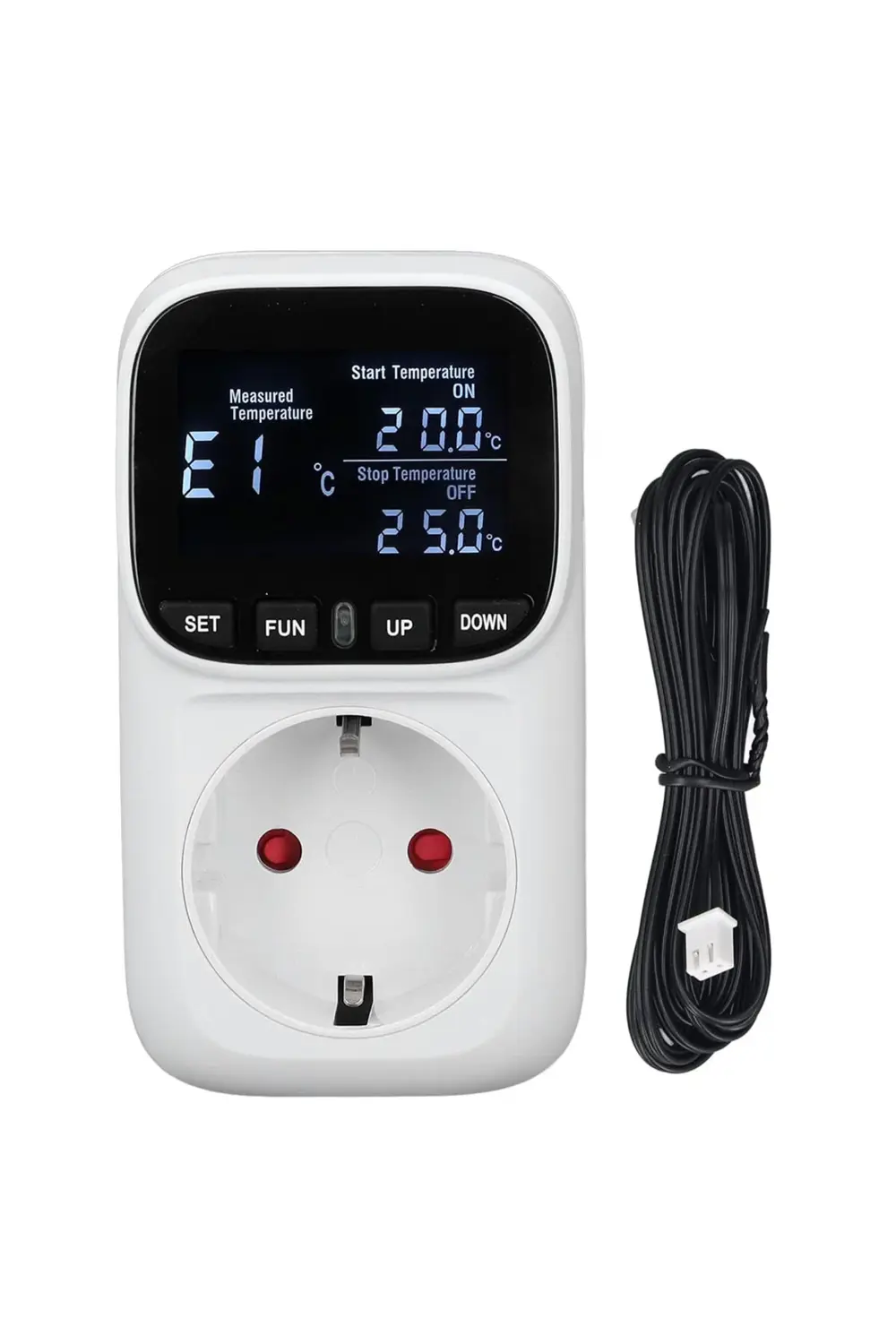 Pm-24909 Dijital Termostat Sıcaklık Kontrol Cihazı Priz (2 METRE