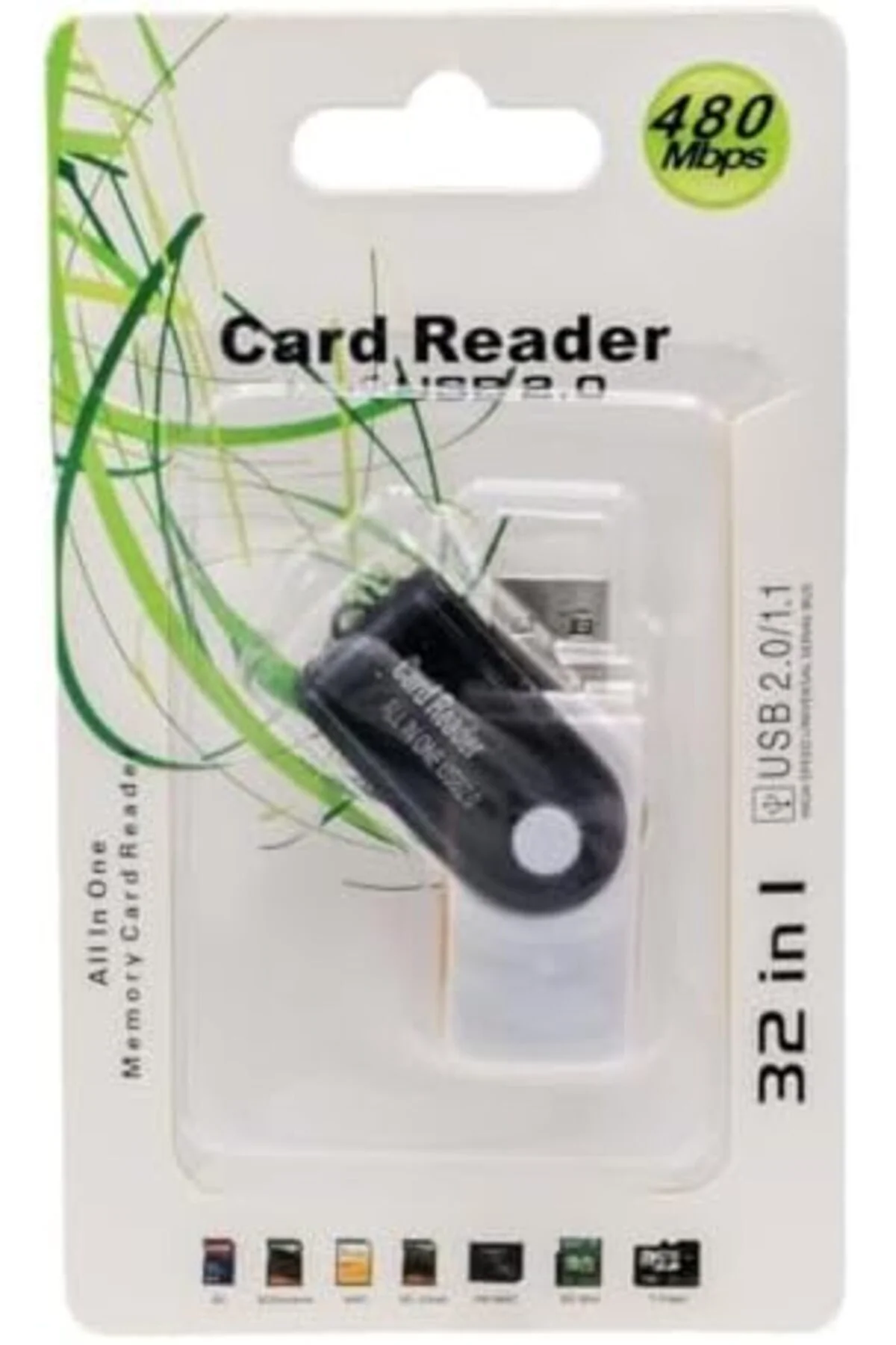 PM-2513 USB 2.0 ÇOKLU 32 İN 1 KART OKUYUCU SD/MMC