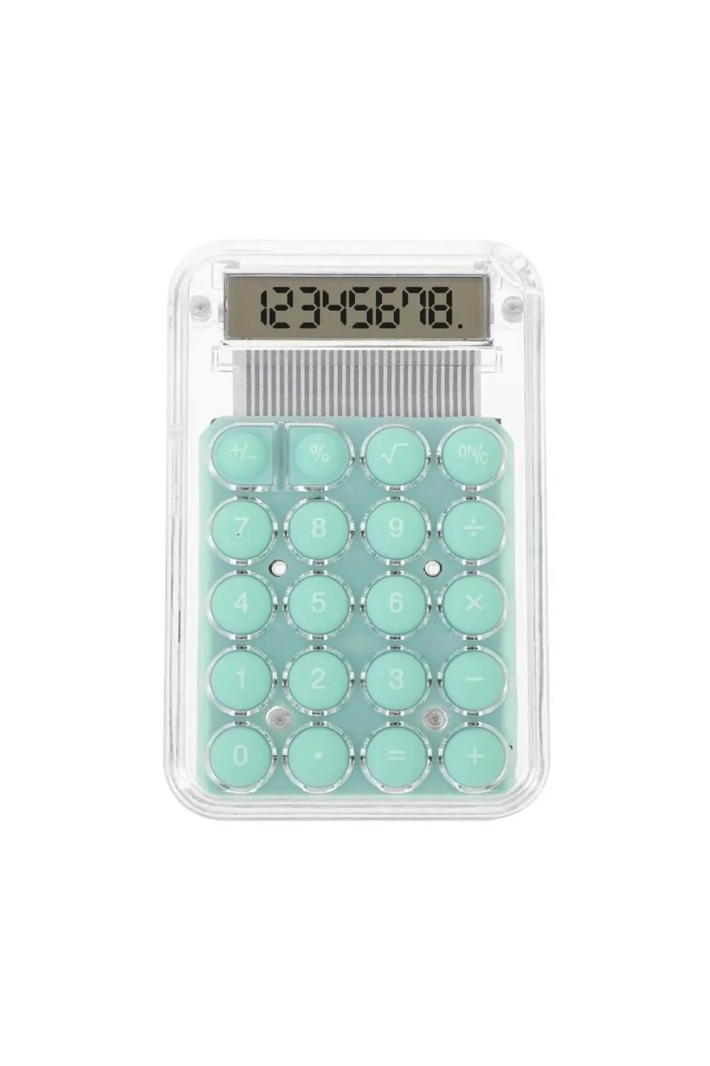 PM-25418 Şefaf Yeşil Tuş 8 Haneli Mini Hesap Makinesi