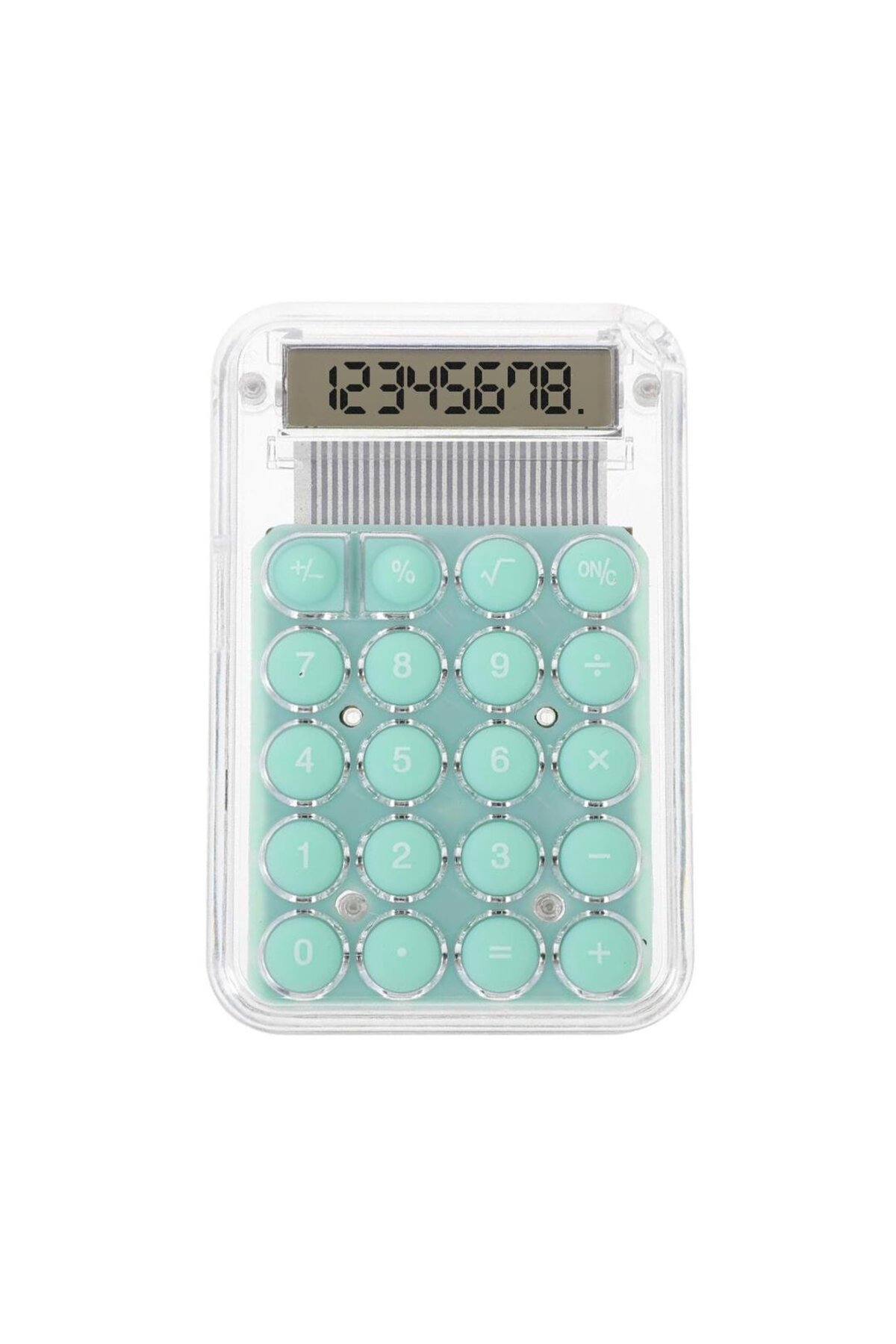 PM-25418 Şefaf Yeşil Tuş 8 Haneli Mini Hesap Makinesi