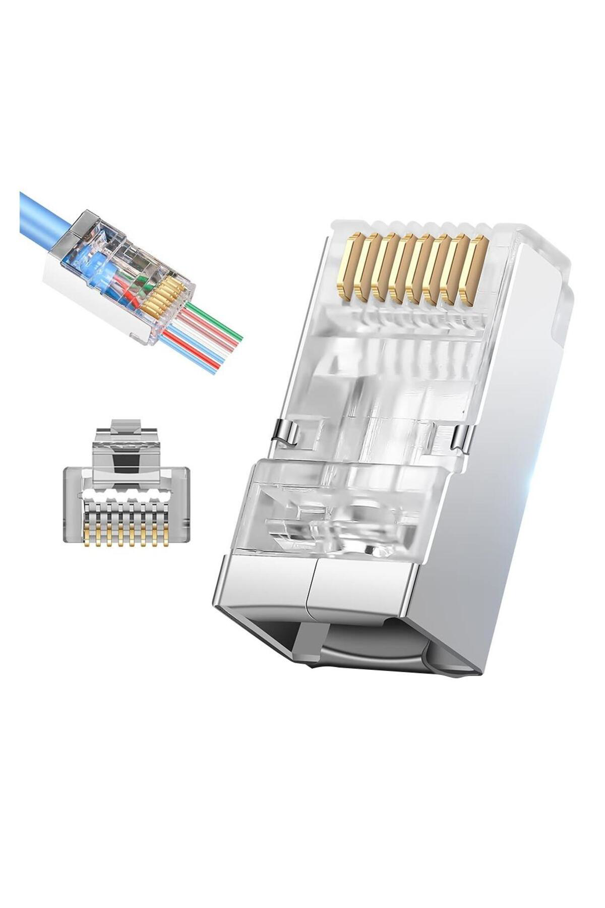 PM-25747 EZ-RJ45 Açık Uçlu Soket Plug Yeni Nesil Cat6 - Cat7 8P/8