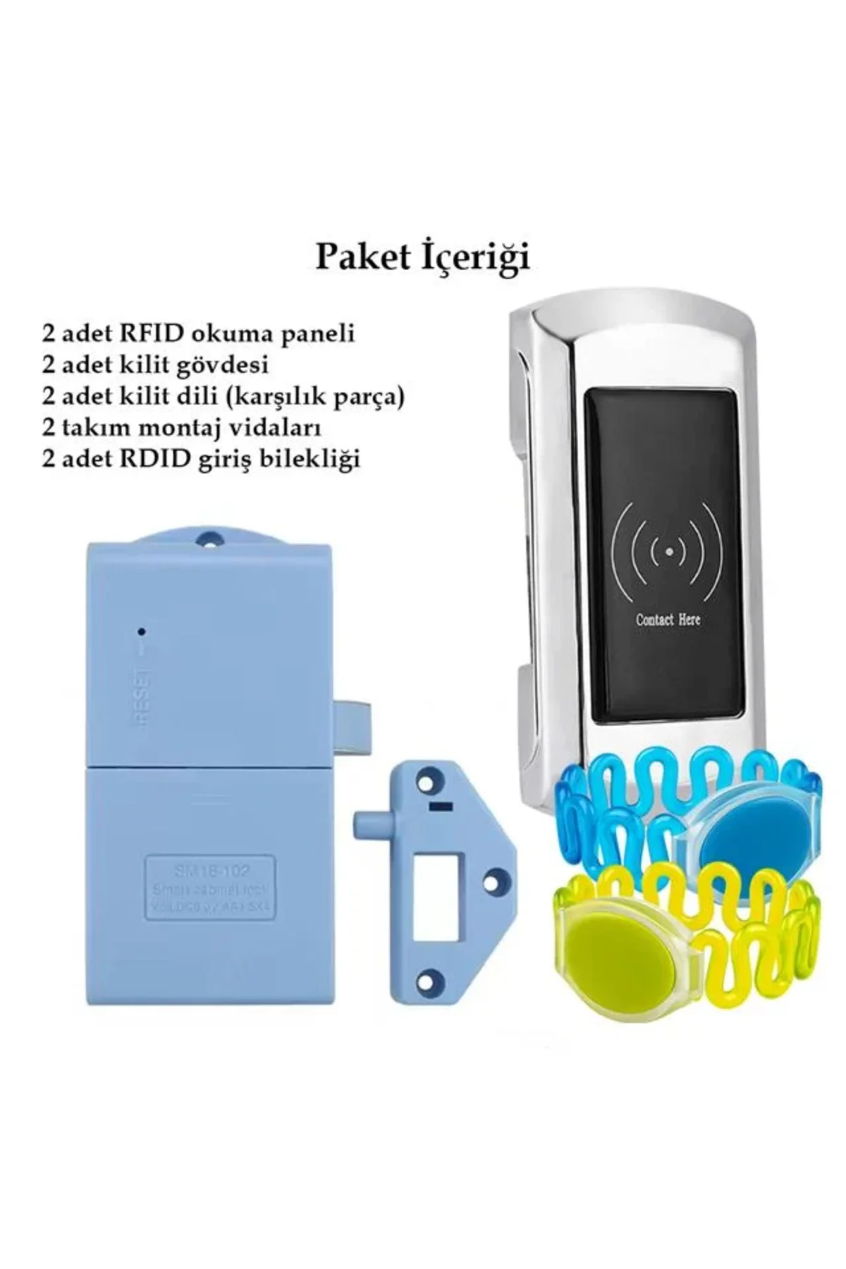 PM-26727 125Khz RFID Dijital Çekmece Dolap Kilidi (2’li Paket) PM-26727 125Khz RFID Dijital Çekmece Dolap Kilidi (2’li Paket)