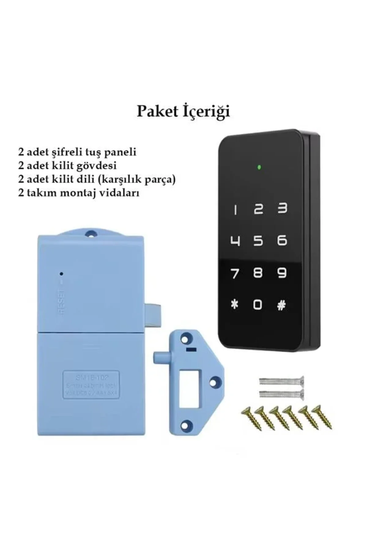 PM-26728 RFID Ve Tuş Panelli Dijital Elektronik Kapı Dolap Kilidi (2’li Paket) PM-26728 RFID Ve Tuş Panelli Dijital Elektronik Kapı Dolap Kilidi (2’li Paket)