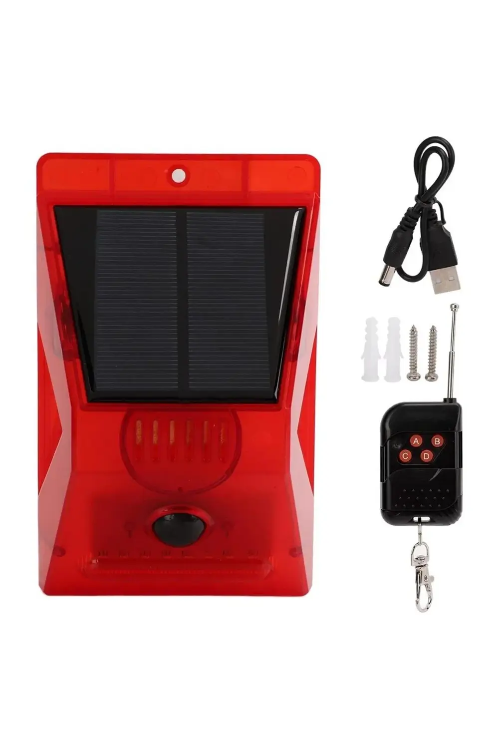 PM-26957 Sesli Hayvan Kovucu Alarm Cihazı Uzaktan Kumandalı Solar