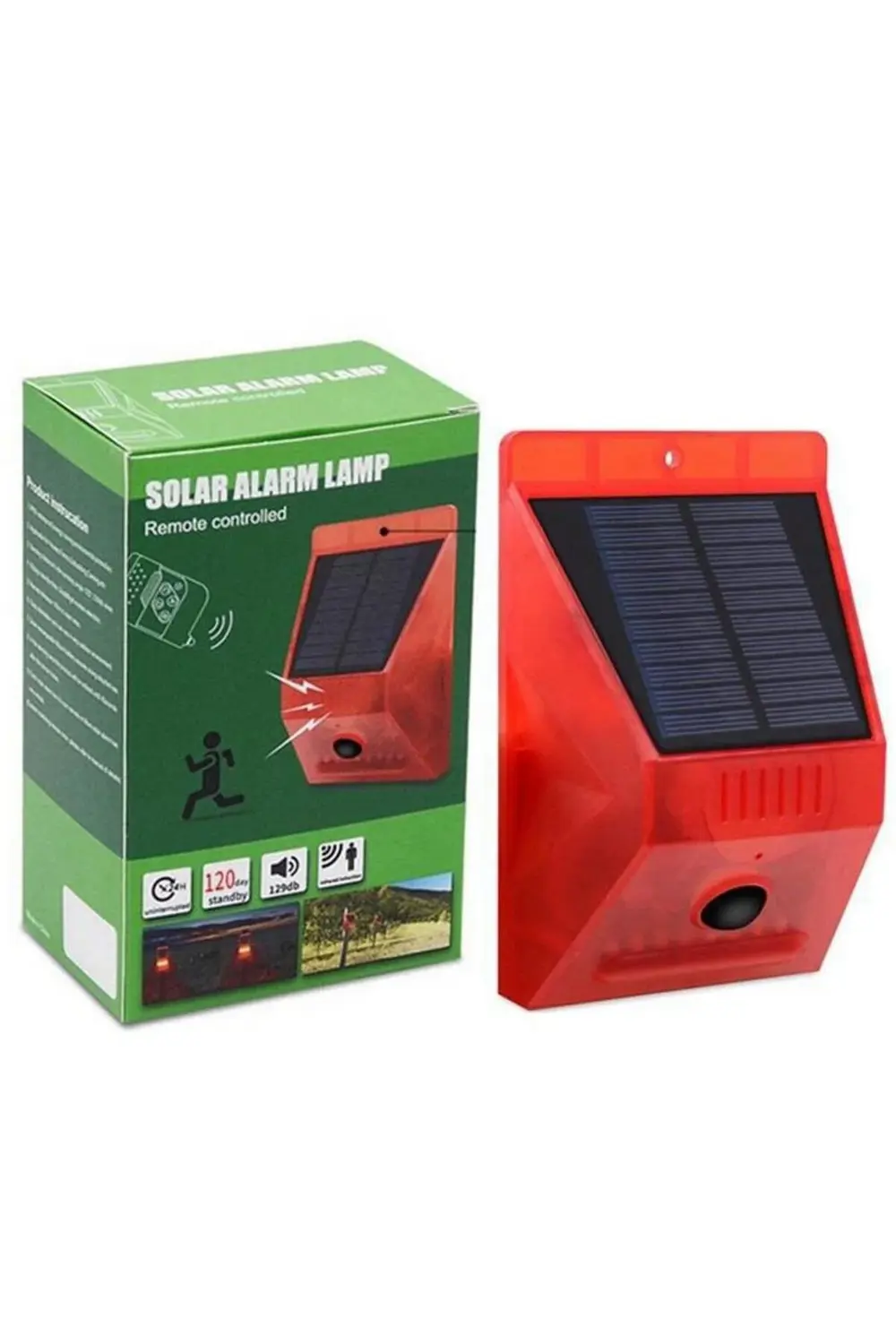 PM-26957 Sesli Hayvan Kovucu Alarm Cihazı Uzaktan Kumandalı Solar