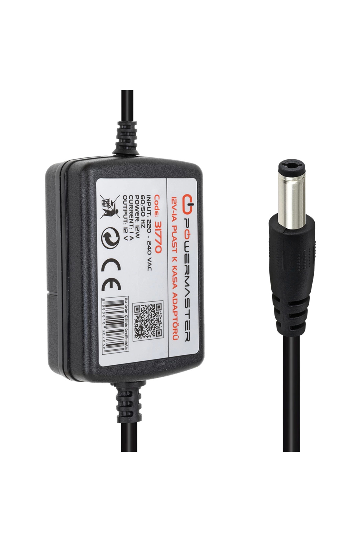 Pm-31770 12 Volt - 1 Amper - 12 Watt 5.5*2.5 Uçlu  İki Ucu Kablol