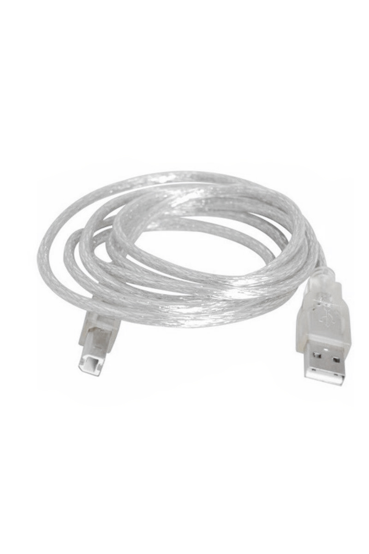 PM-3267 3 Metre Şeffaf Mavi USB 2.0 Yazıcı Kablosu