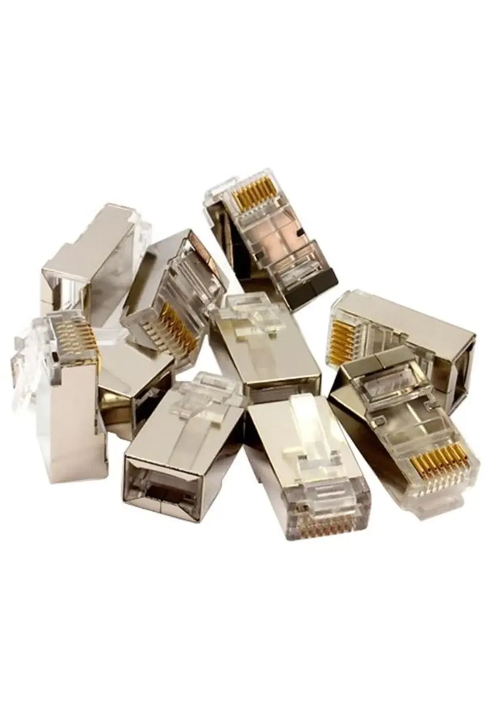 Pm-4426 Metal Rj45 6 Metal Uç 8p/8c Shield (100LÜ PAKET FİYATİ)
