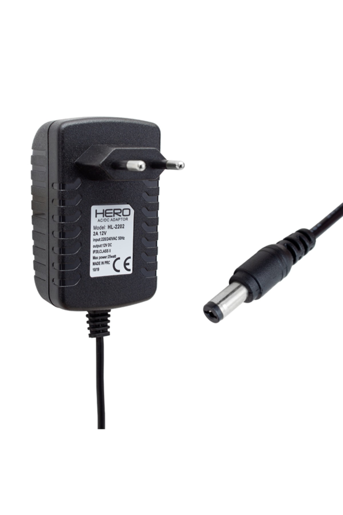 Pm-4531 - 12 Volt - 2 Amper Plastik Kasa Priz Tipi Adaptör 5.5*2.