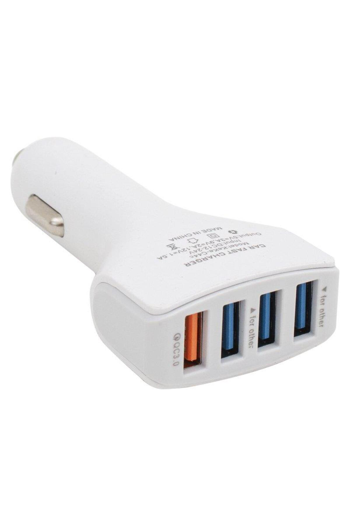 Pm-6072 7amper Dört Usb'li Oto Çakmaklık