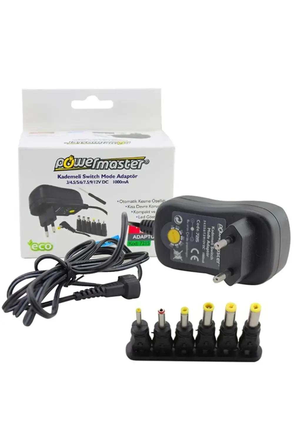 PM-7215 3 Volt - 12 Volt - 1 Amper - 30 Watt Çok Uçlu Ayarlı Swit