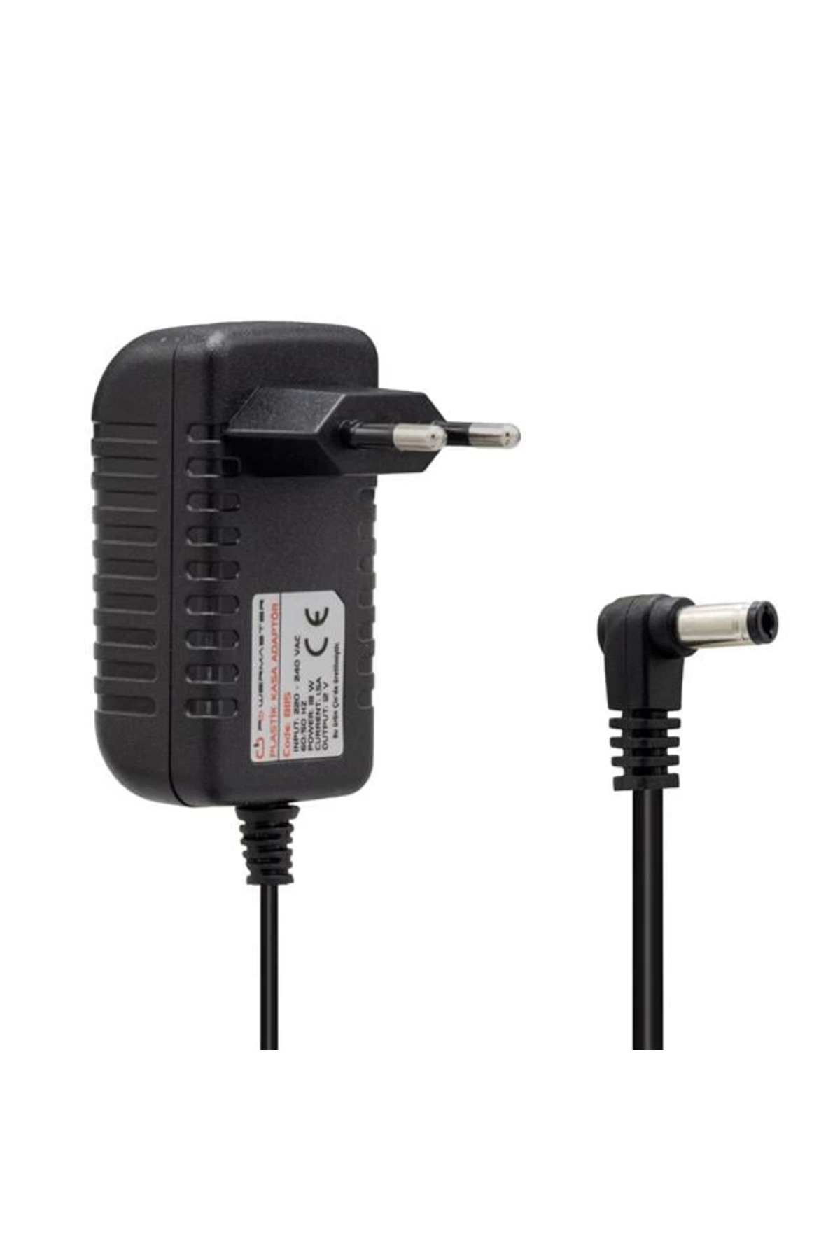 PM-8115 12 Volt - 1.5 Amper 5.5*2.5 Mm Uçlu Plastik Kasa Priz Tip