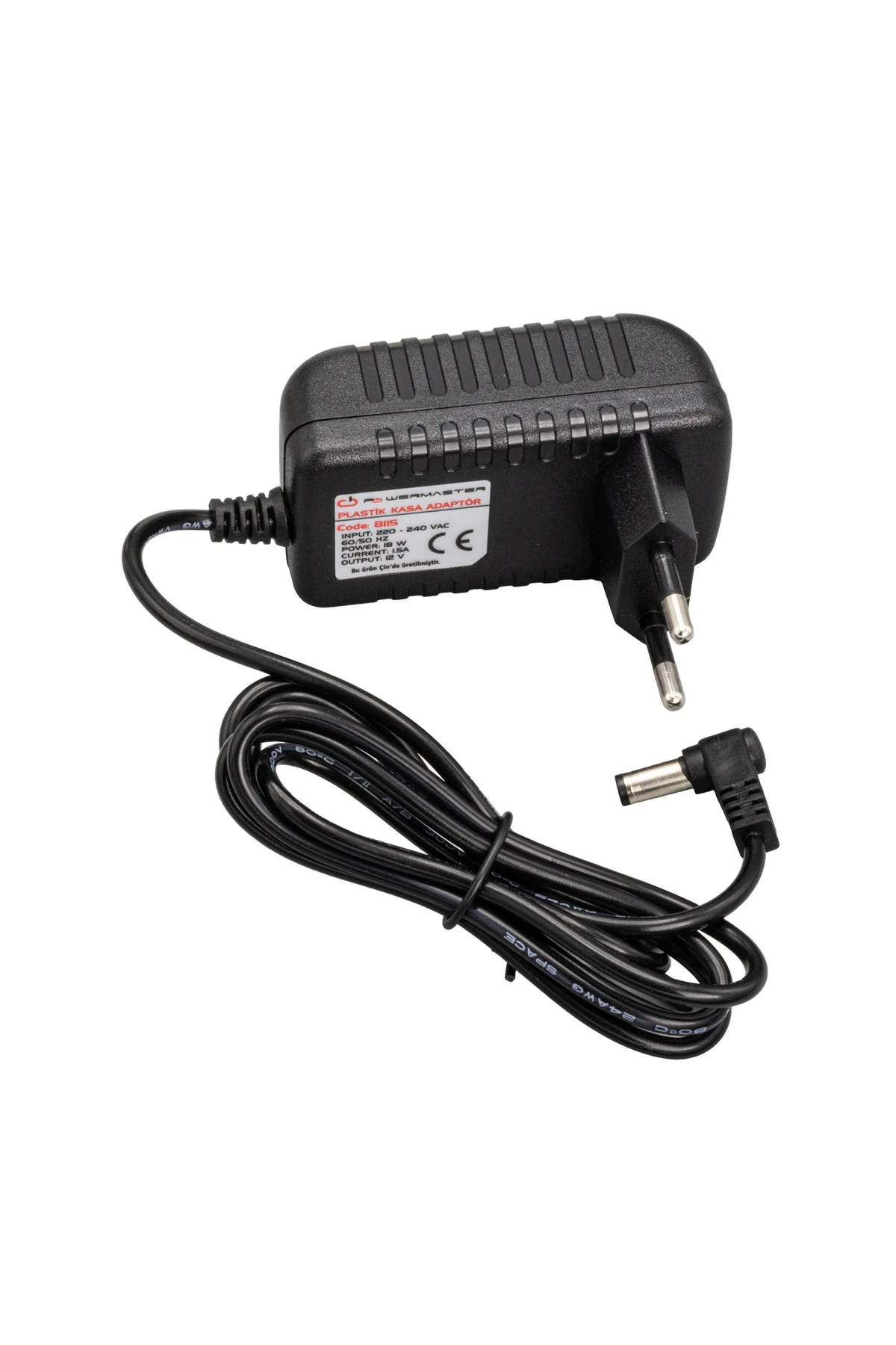 Pm-8115 12 Volt - 1.5 Amper 5.5*2.5 Mm Uçlu Plastik Kasa Priz Tip