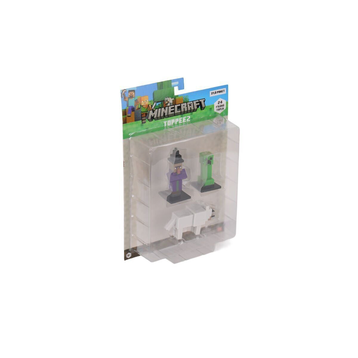 PMI MC2020 Minecraft 3D Figür Toppeez 3lü Set