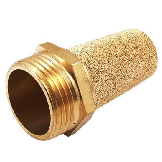 Pnömatik Sinter Bronz Egzoz  Susturucu Uzun Tip-  1/4''
