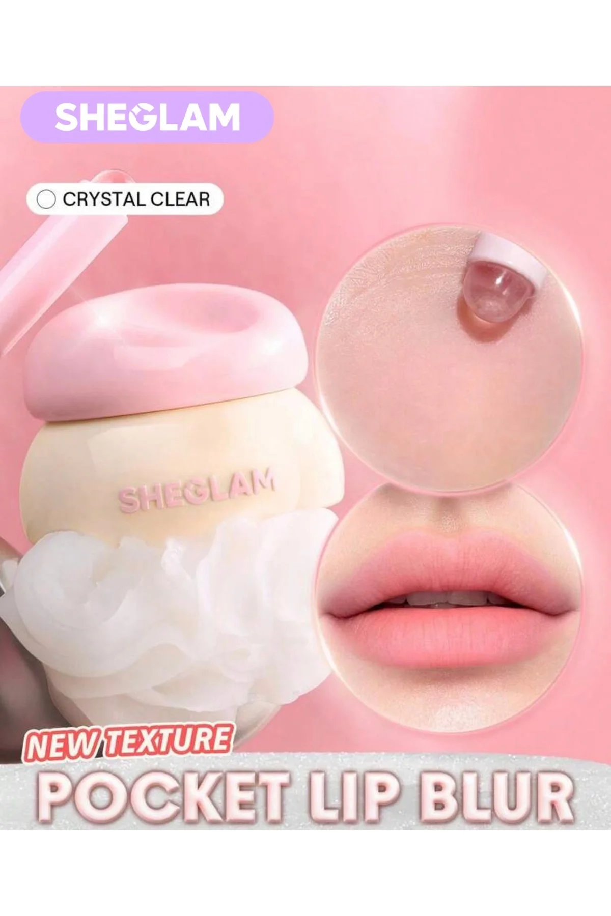 Pocket Lip Blur Pürüzsüzleştirici Etkili Yoğun Nemlendirici Dudak Balmı - Crystal Clear⁠
