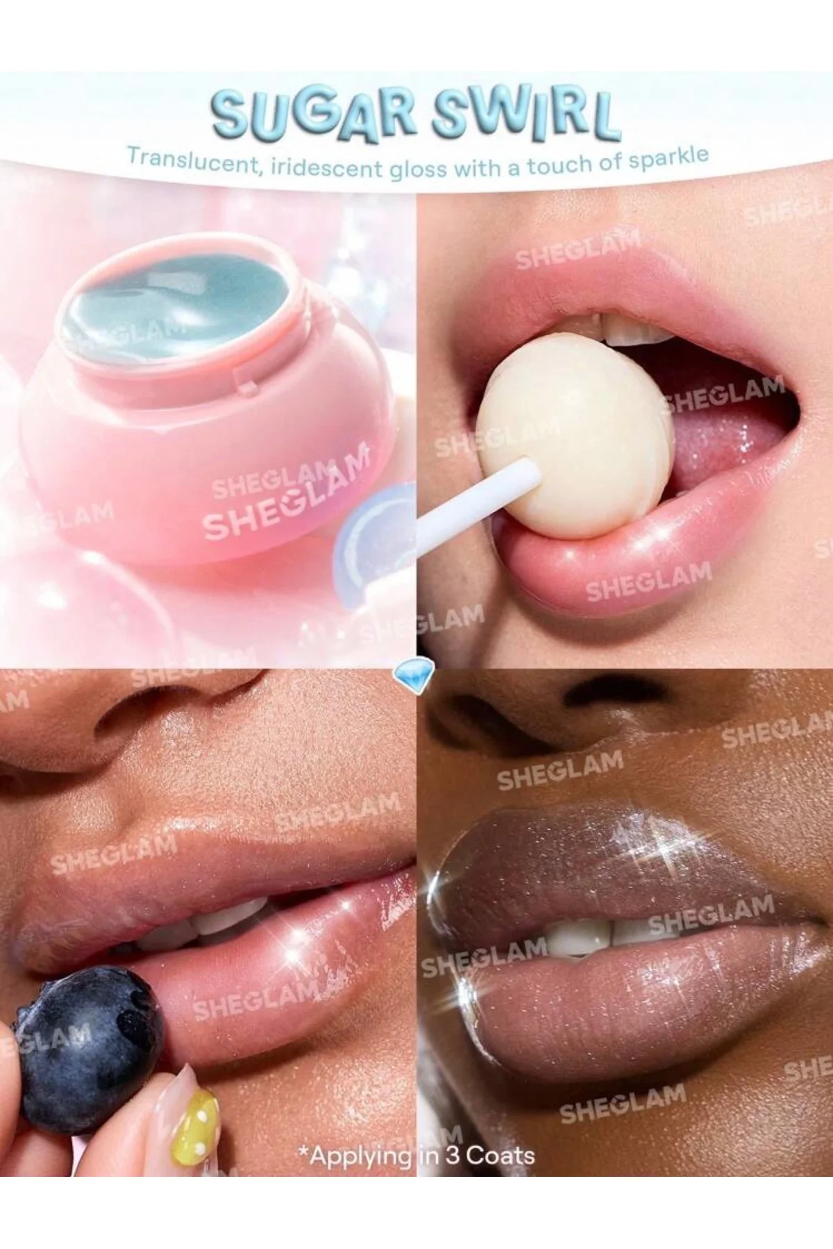 Pocket Lip Jam Dudak Parlatıcısı Nemlendirici Balm - Sugar Swirl (Vegan)