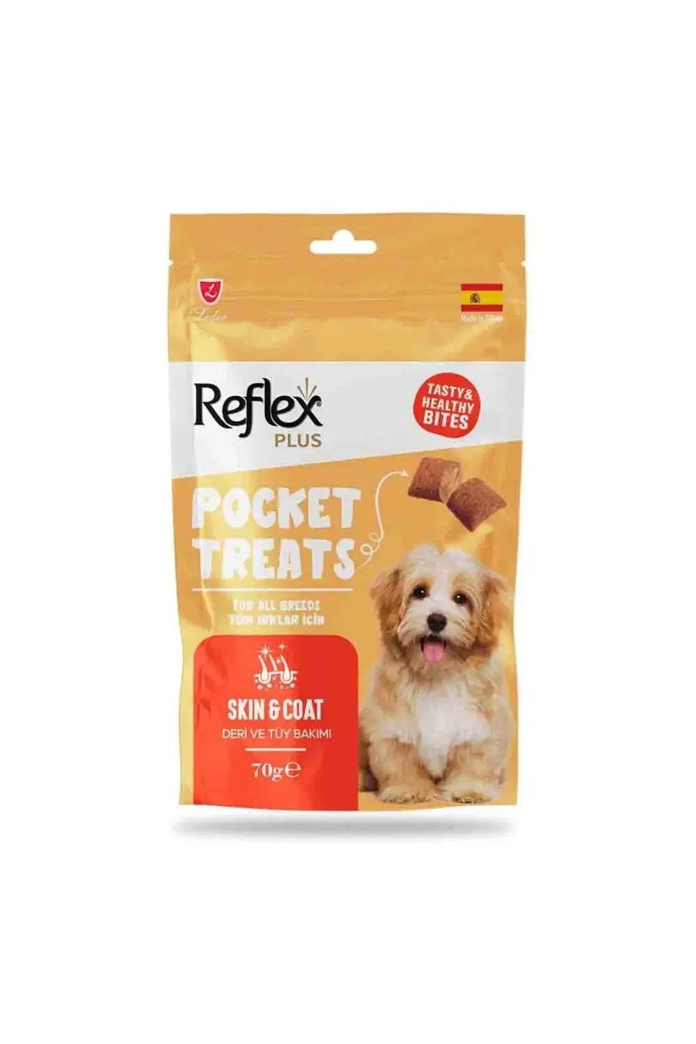 Pocket Treats / Deri ve Tüy Sağlığı İçin Köpek Ödül Maması 70gr