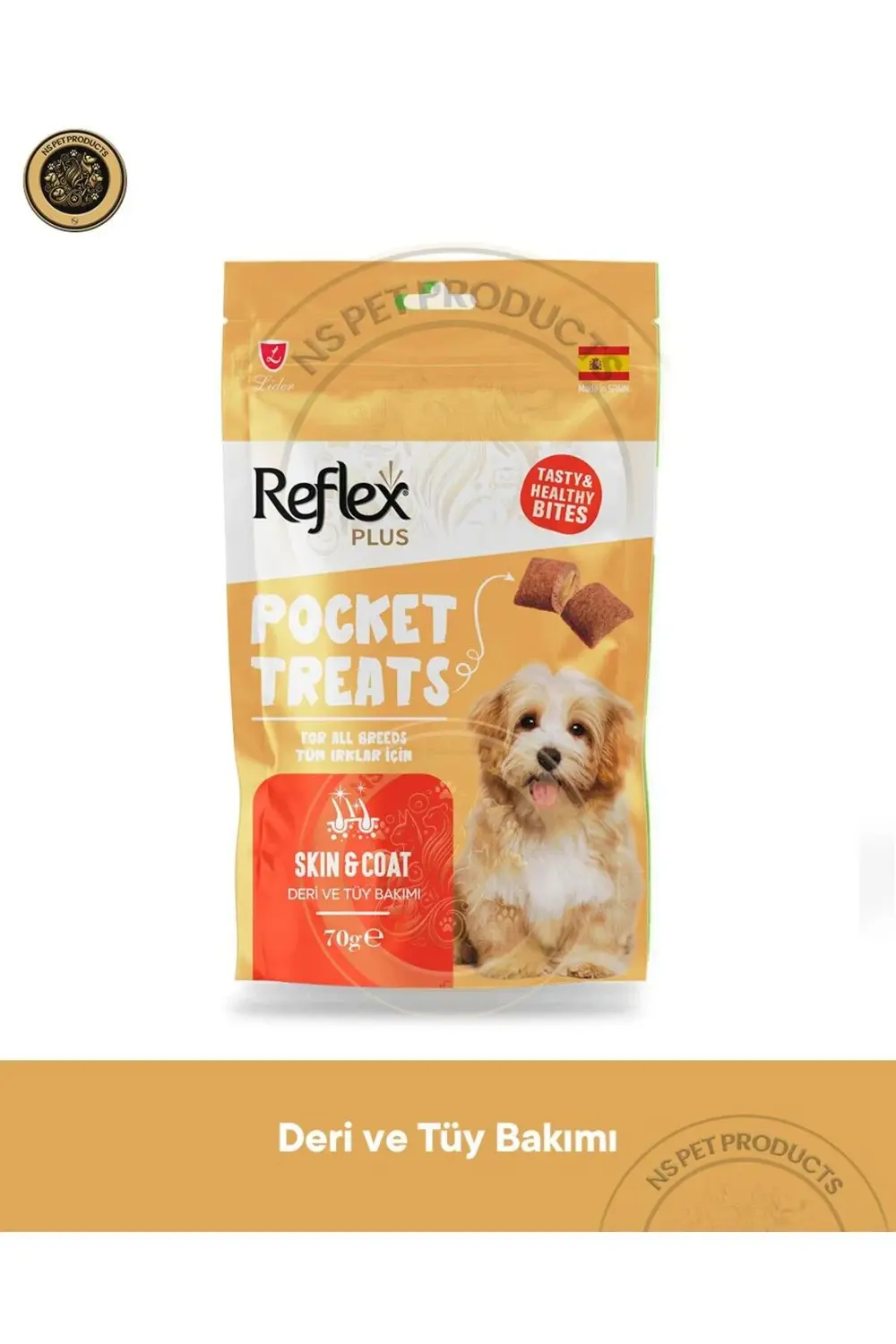Pocket Treats / Deri ve Tüy Sağlığı İçin Köpek Ödül Maması 70gr