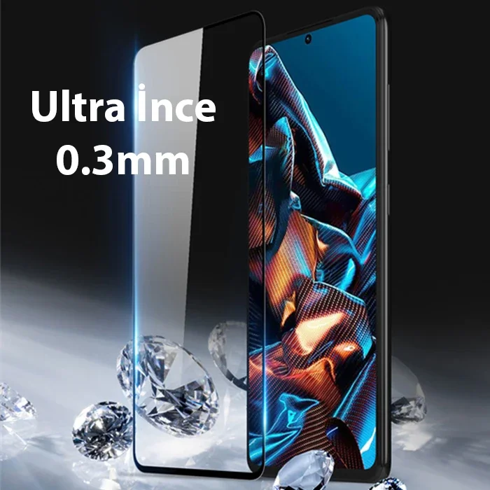 Poco X5 Pro Full Kaplama Cam Ekran Koruyucu – 9H Kırılmaz Koruma