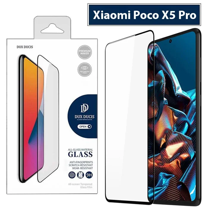 Poco X5 Pro Full Kaplama Cam Ekran Koruyucu – 9H Kırılmaz Koruma