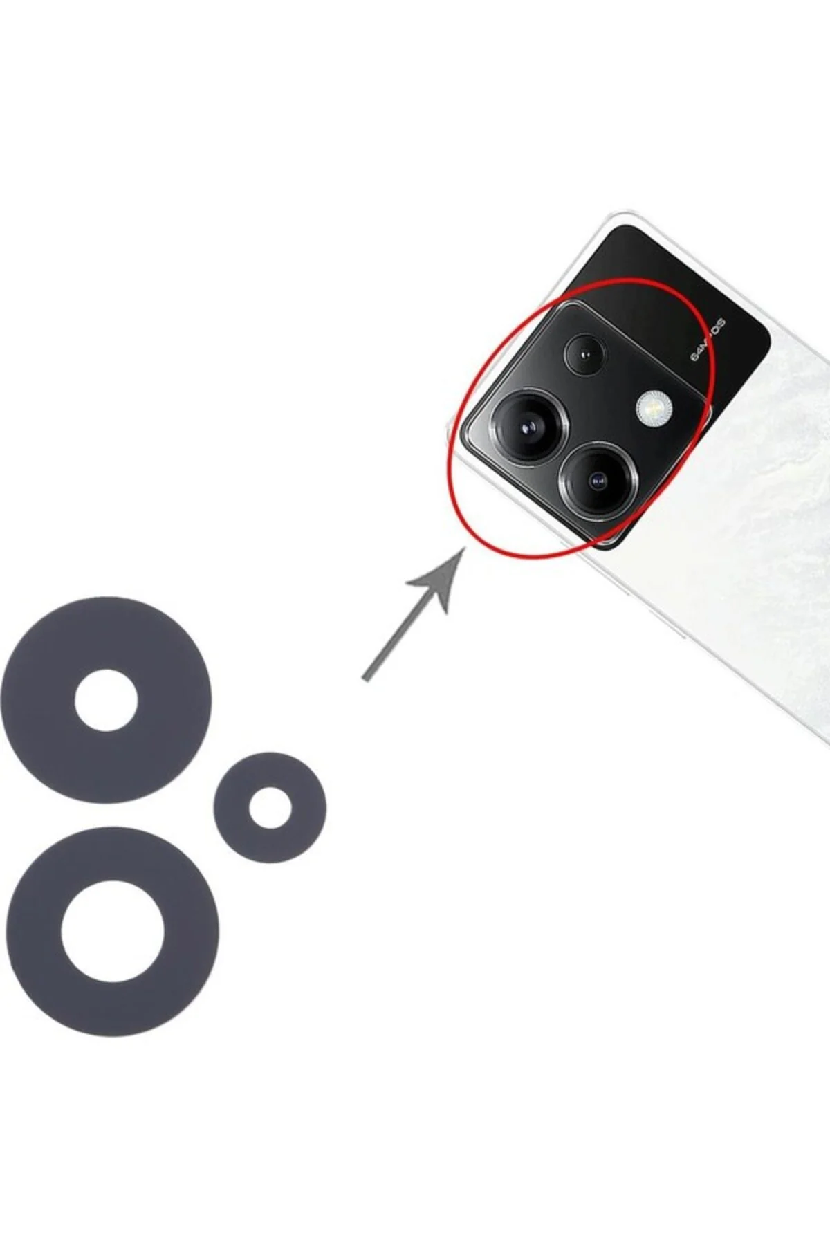Poco X6 5g Ile Uyumlu Kamera Camı Ithal 23122PCD1G 23122PCD1I