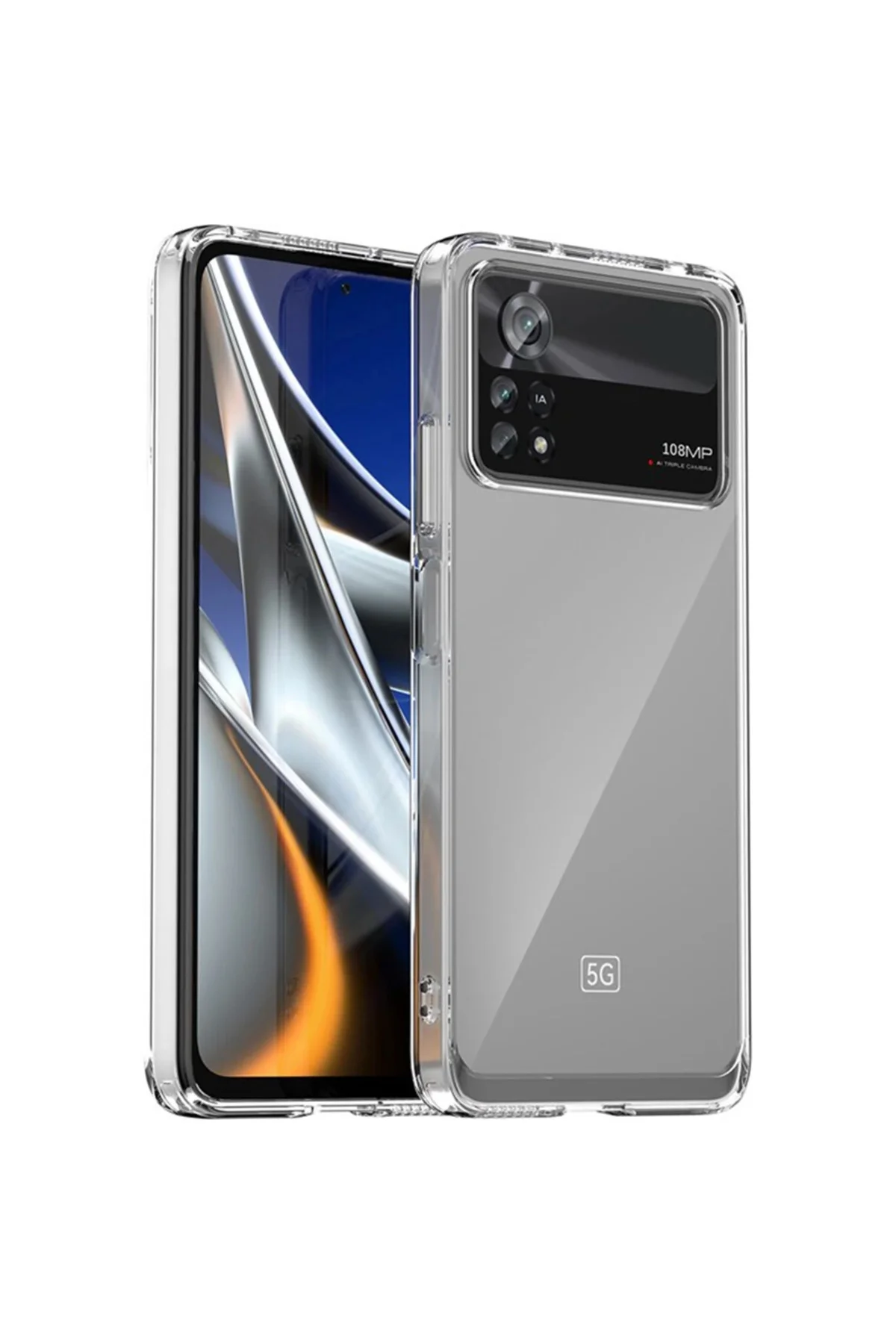 Pocophone X4 Pro 2.0 MM Korumalı Şeffaf Silikon Kılıf