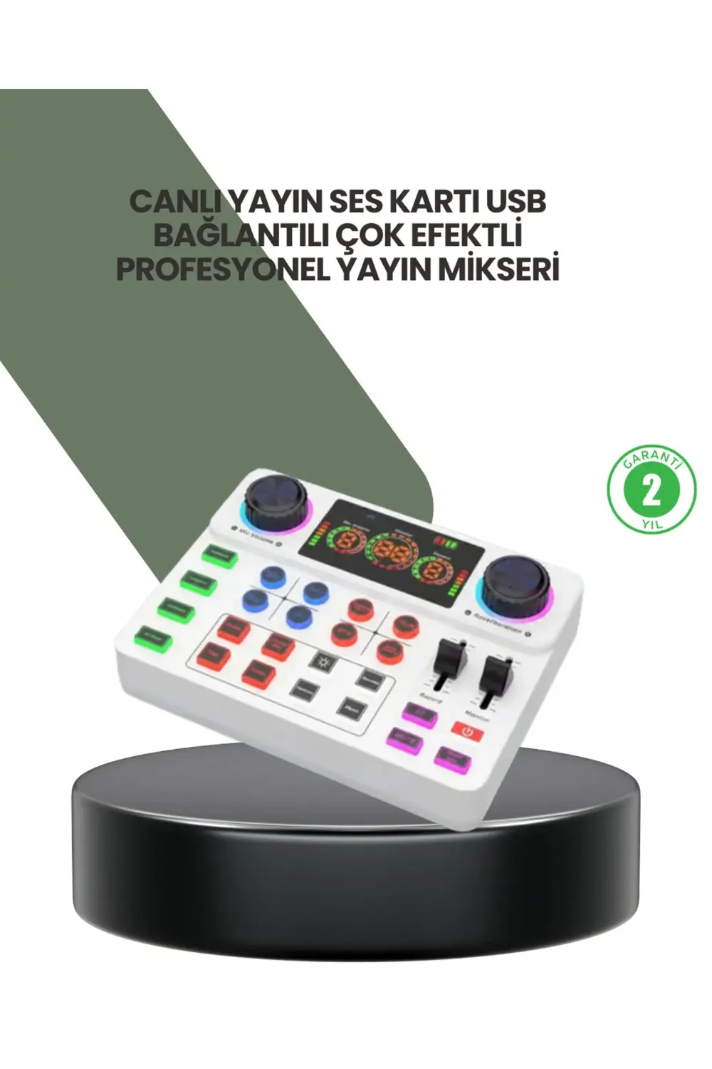 Podcast Karaoke ve Sosyal Medya Yayınları İçin Ses Kartı