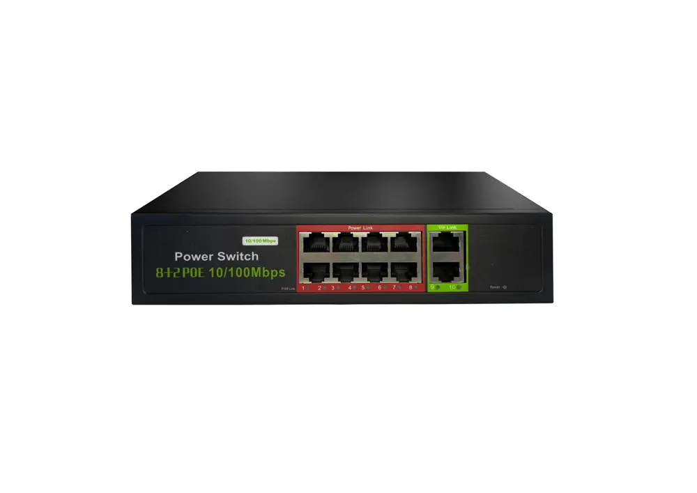 POE-8002-96W 8 PORT 10/100 + 2 PORT 10/100 RJ45 UPLINK 96W POE SW