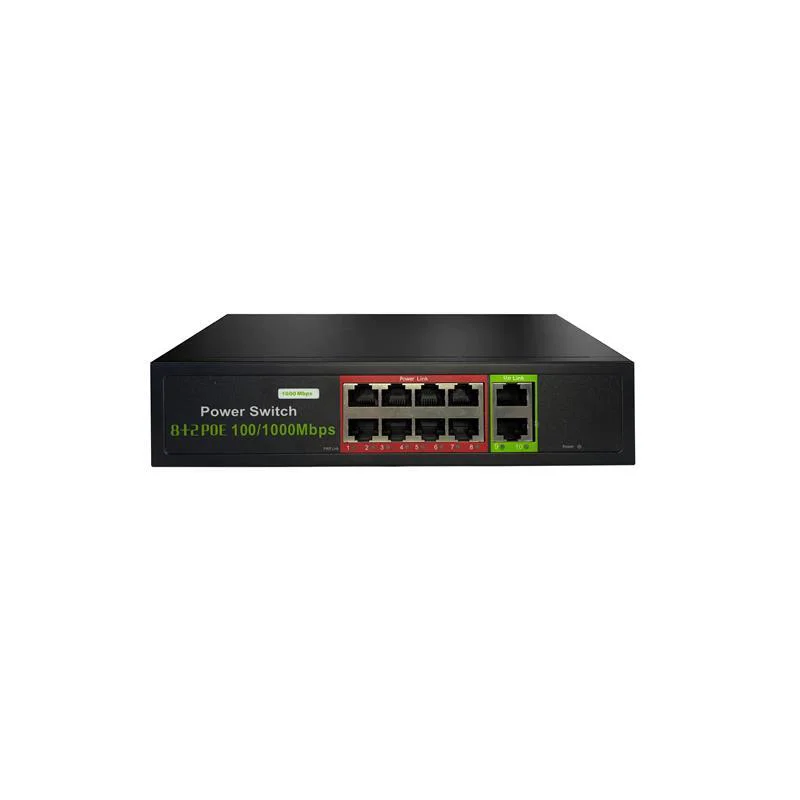 POE-G8002-96W 8 PORT GIGABIT + 2 PORT GIGABIT RJ45 UPLINK POE SWITCH (REALTEK CHIPSET) POE-G8002-96W 8 PORT GIGABIT + 2 PORT GIGABIT RJ45 UPLINK POE SWITCH (REALTEK CHIPSET)