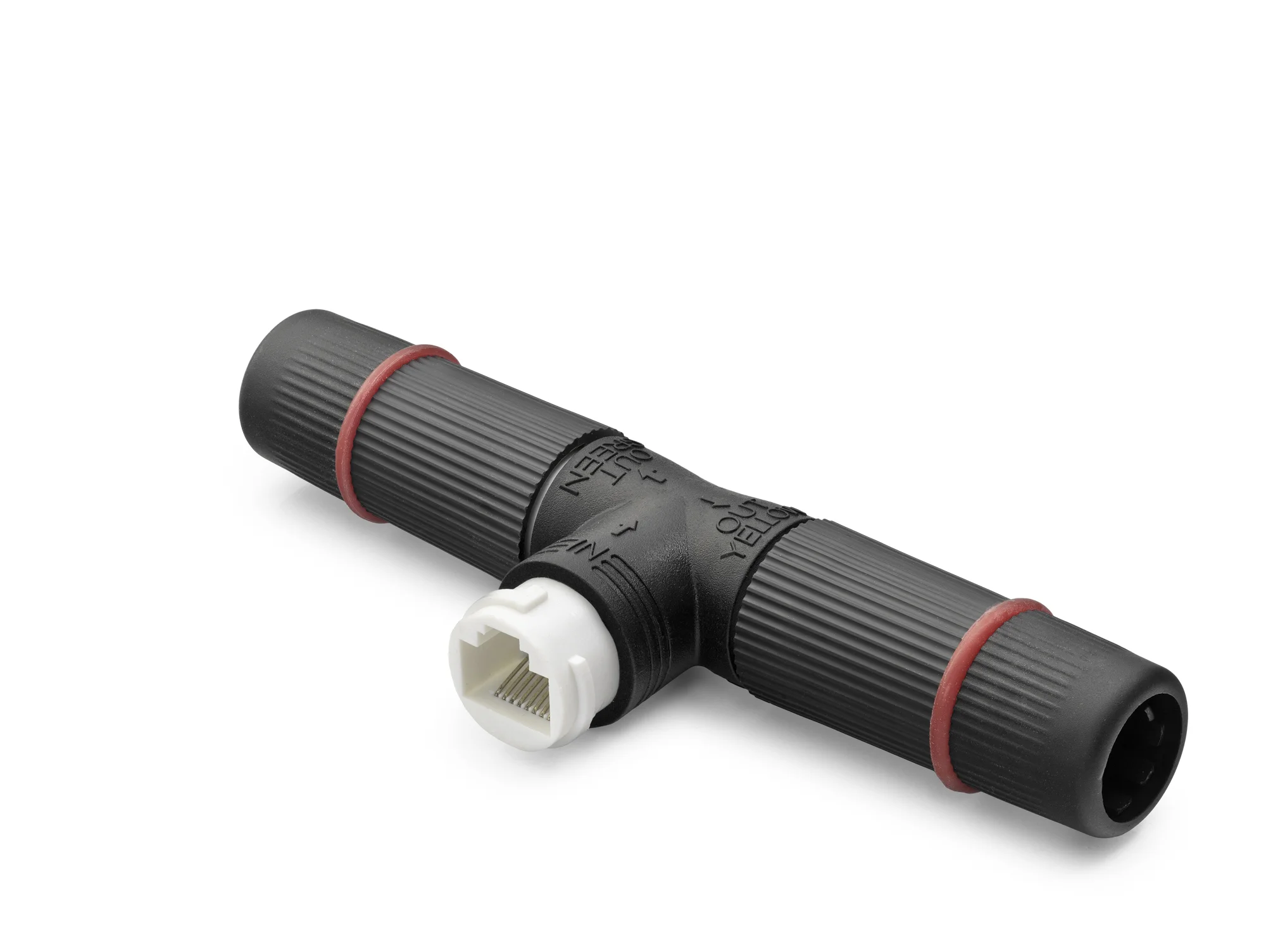 Poe Splitter T Tipi Su Geçirmez Rj45 Konnektör - Siyah ND2452
