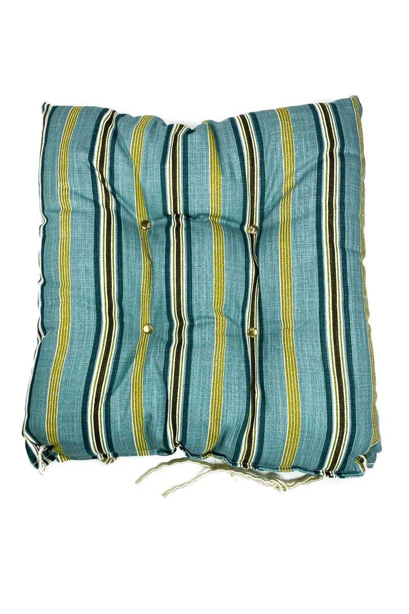 Pofuduk Sandalye Minderi 35x35 cm - Bahçe Teras Minderi, İpli Tasarım