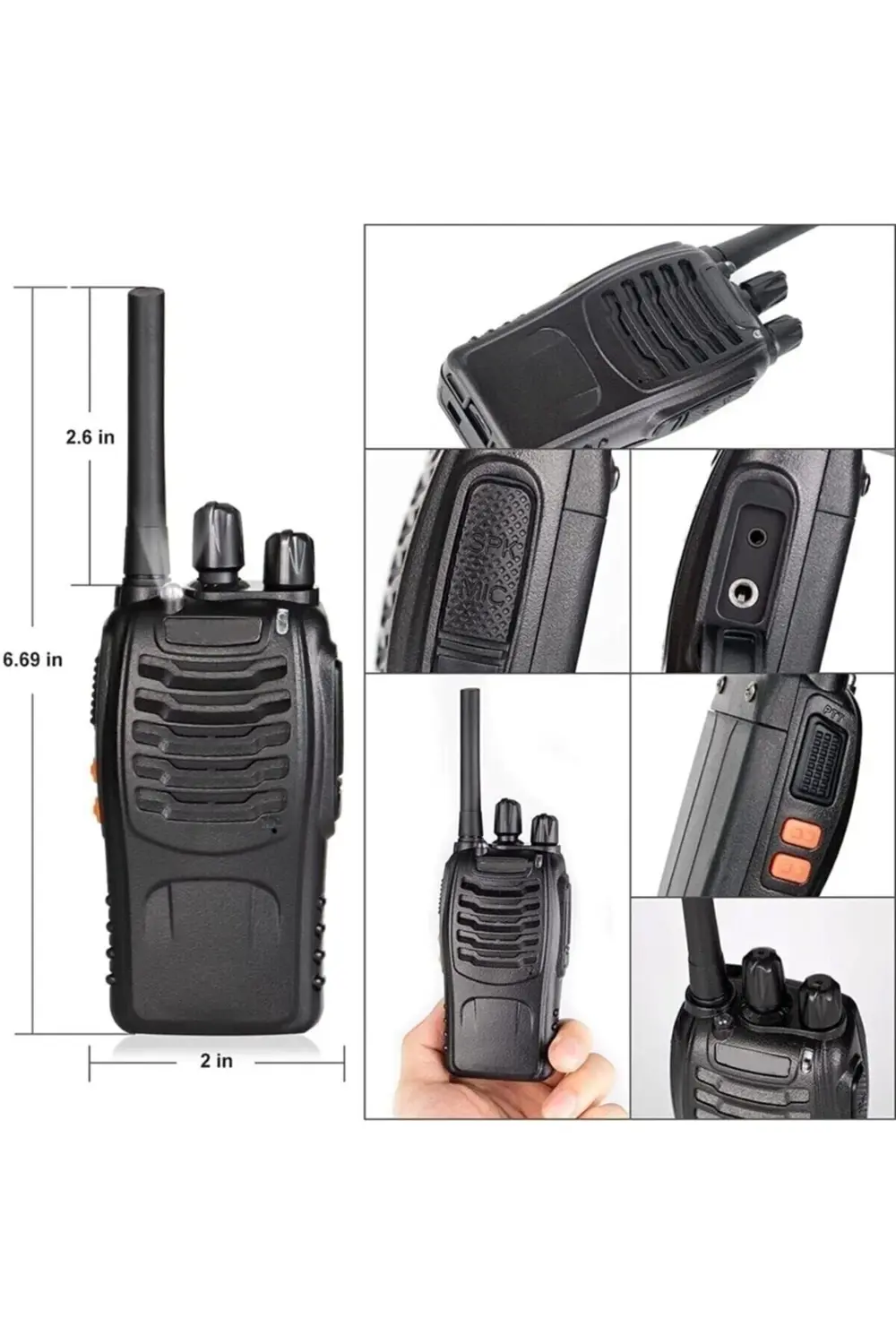 Pofung Zastone Baofeng 20 Adet Siyah Telsiz Seti 10 Çift El Telsi