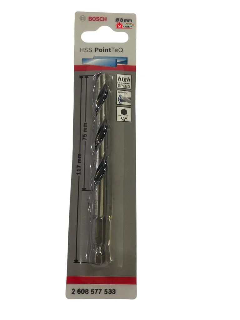 Pointteq Altıgen Şaftlı Hss Matkap Ucu 8 mm