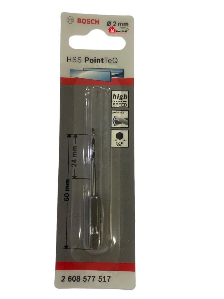 Pointteq Altıgen Şaftlı Hss Matkap Ucu 2 mm