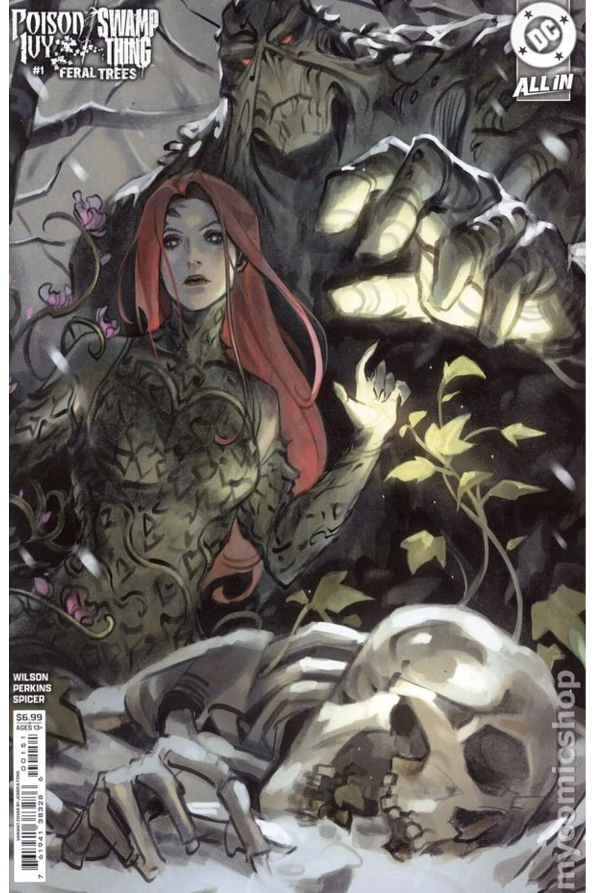 Poison Ivy Swamp Thing Feral Trees #1E (ingilizce)