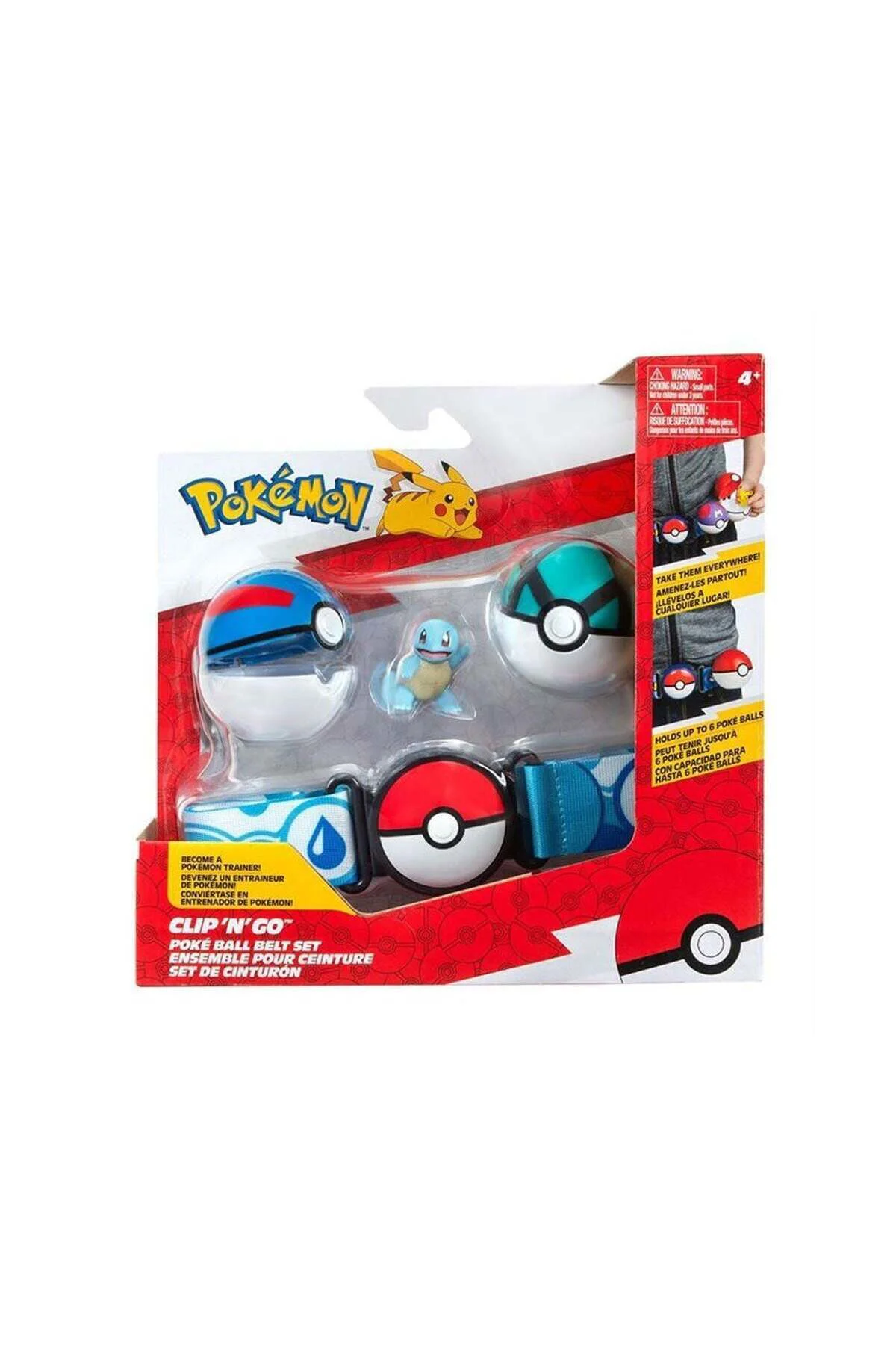 Pok 95283-Q Pokemon Clip 'N' Go Pokeball Kemer Ve Figür Seti