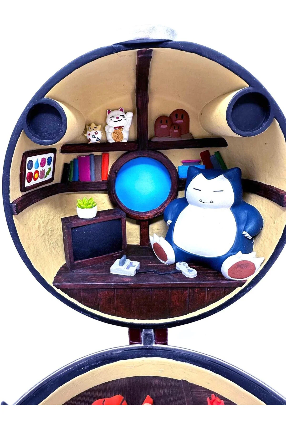 Pokeball Evi Figür Pokeball Snorlax Squirtle Pikachu Figür 25CM Büyük Boy