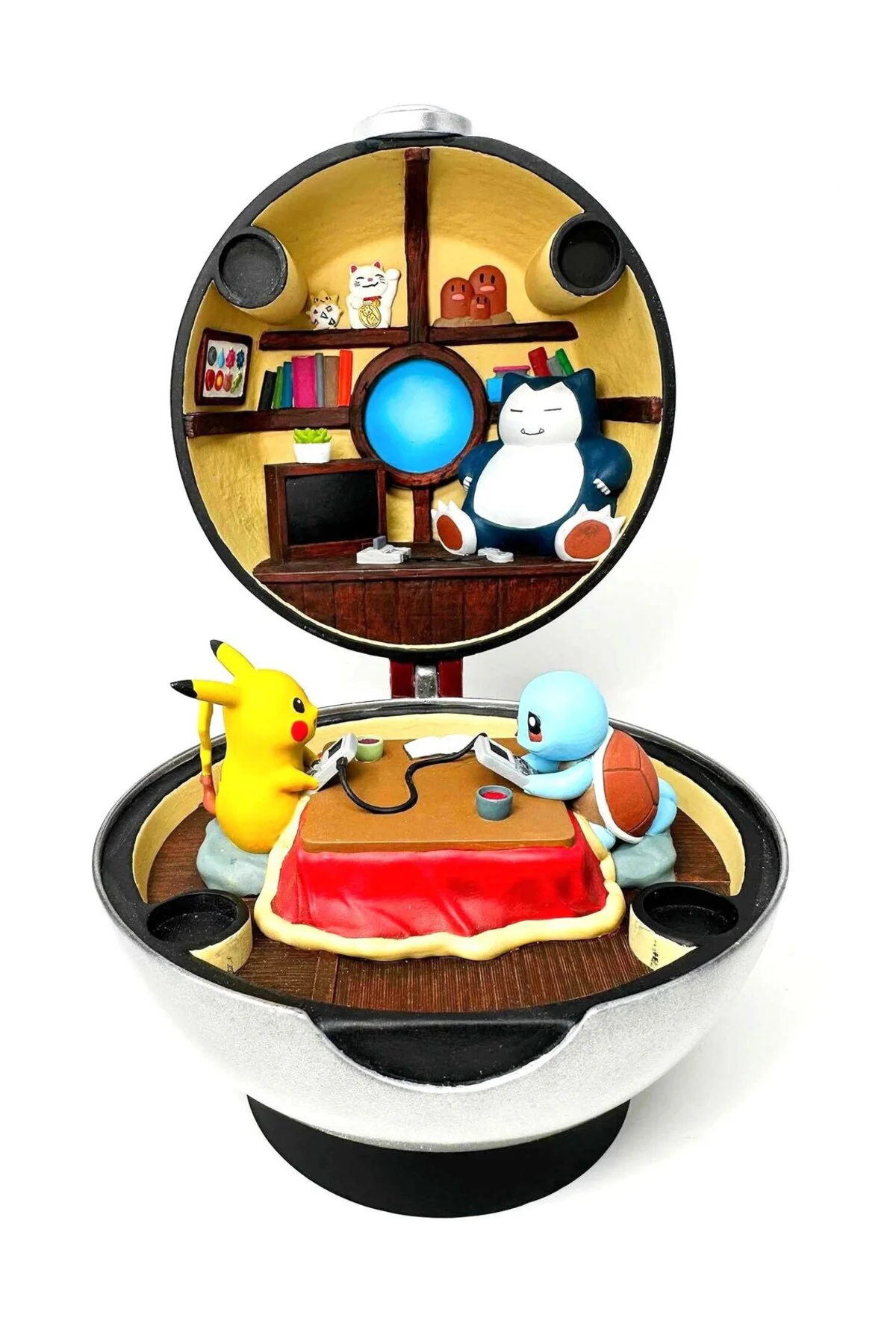 Pokeball Evi Figür Pokeball Snorlax Squirtle Pikachu Figür 25CM Büyük Boy