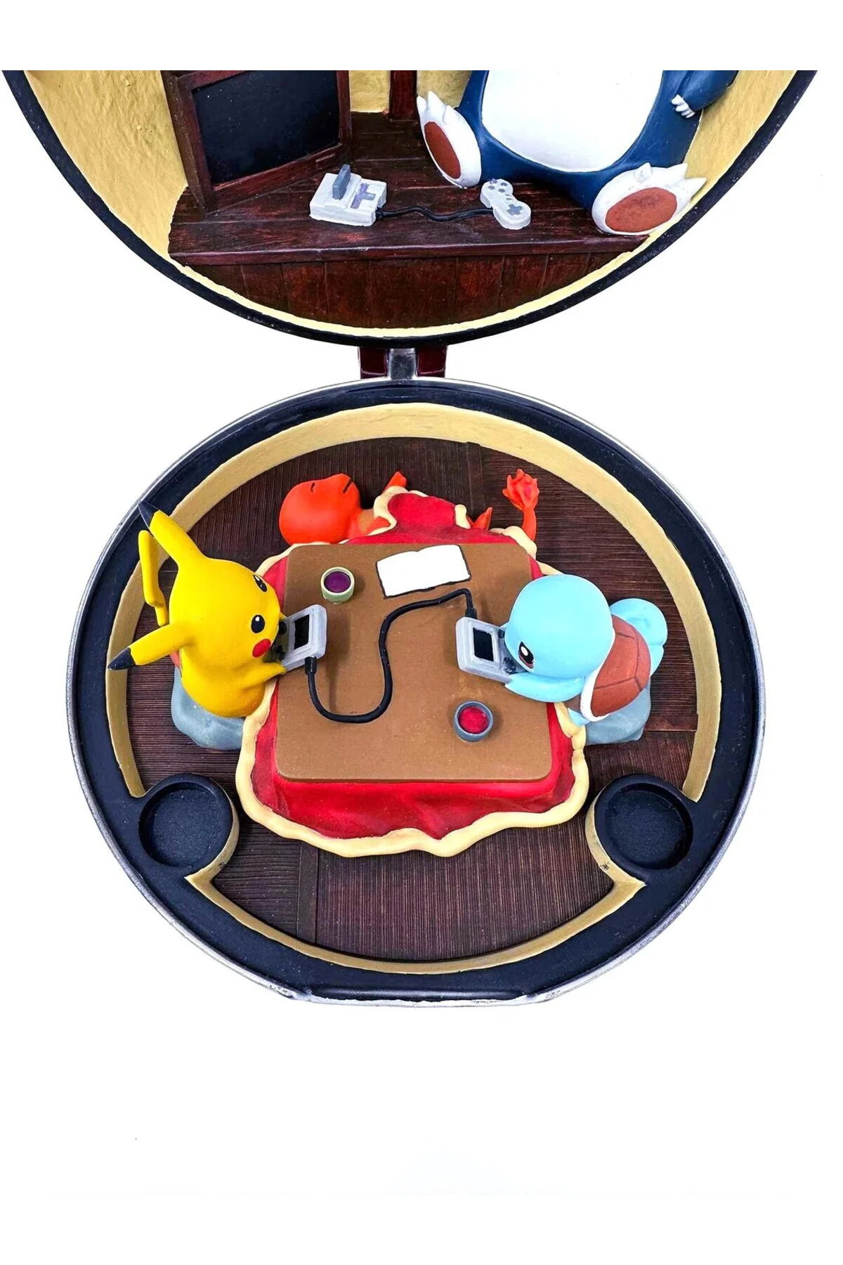 Pokeball Evi Figür Pokeball Snorlax Squirtle Pikachu Figür 25CM Büyük Boy