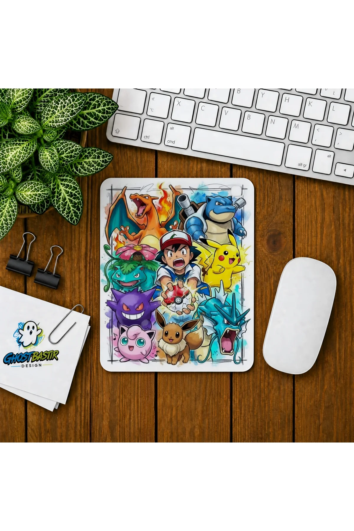 Pokemon Baskılı Oyuncu Mousepad 0241