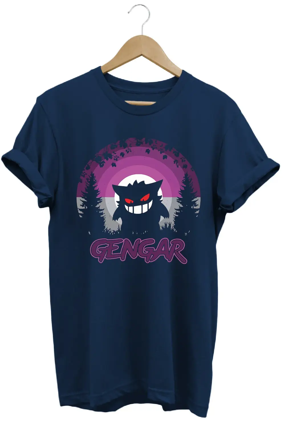 Pokemon Gengar Baskılı %100 Pamuk Regular T-shirt