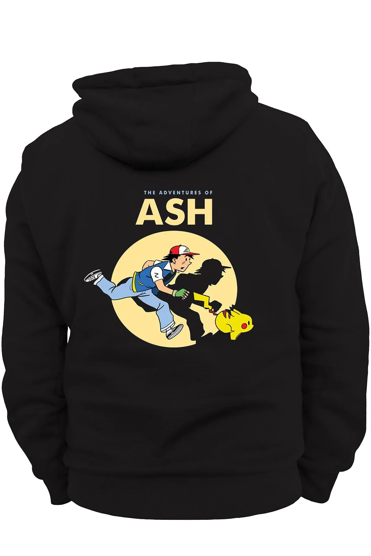 Pokemon Arka Baskılı, %100 Pamuk, 3 Ipl. Şardonlu, Içi Tamamen Polar, Çok Kalın Hoodie