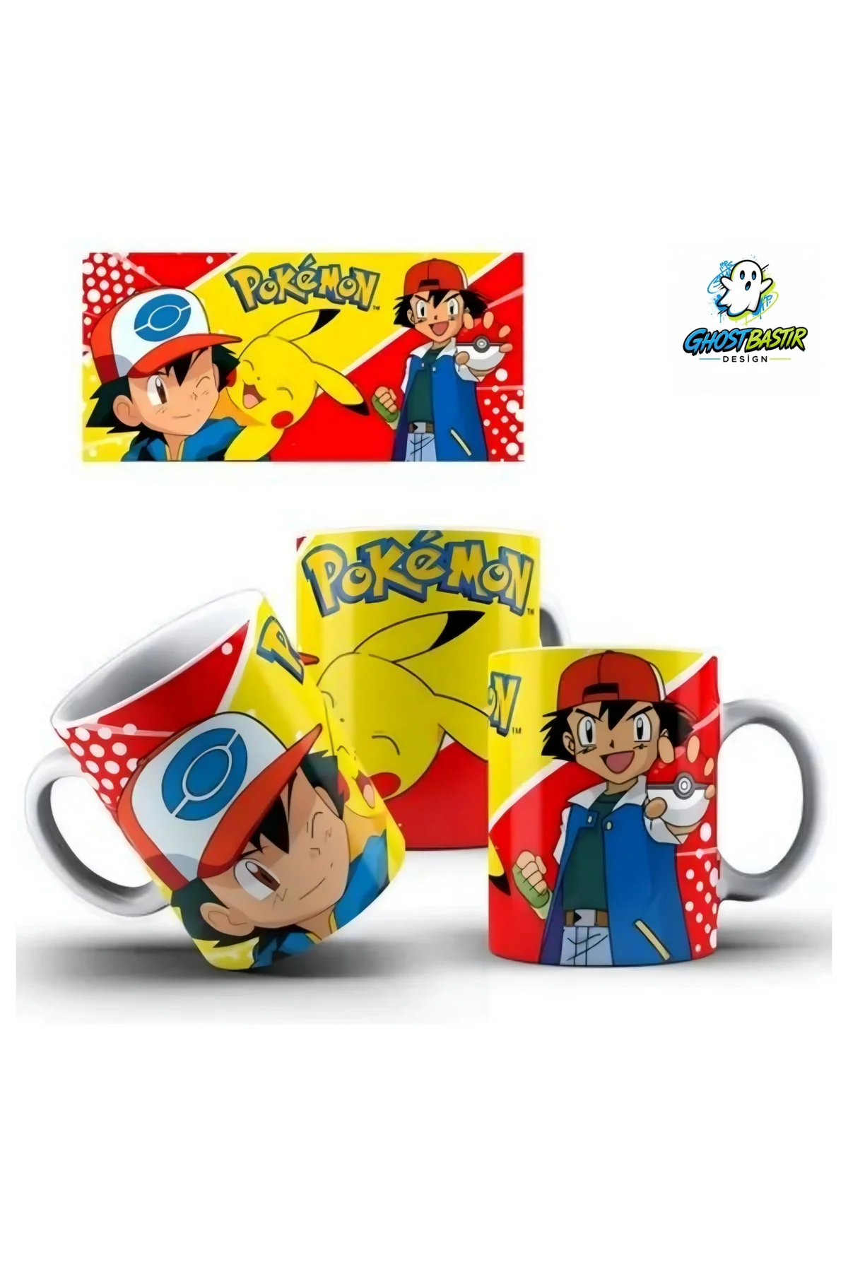 Pokemon Pikachu Kupa Bardak | Tek Adet K0371