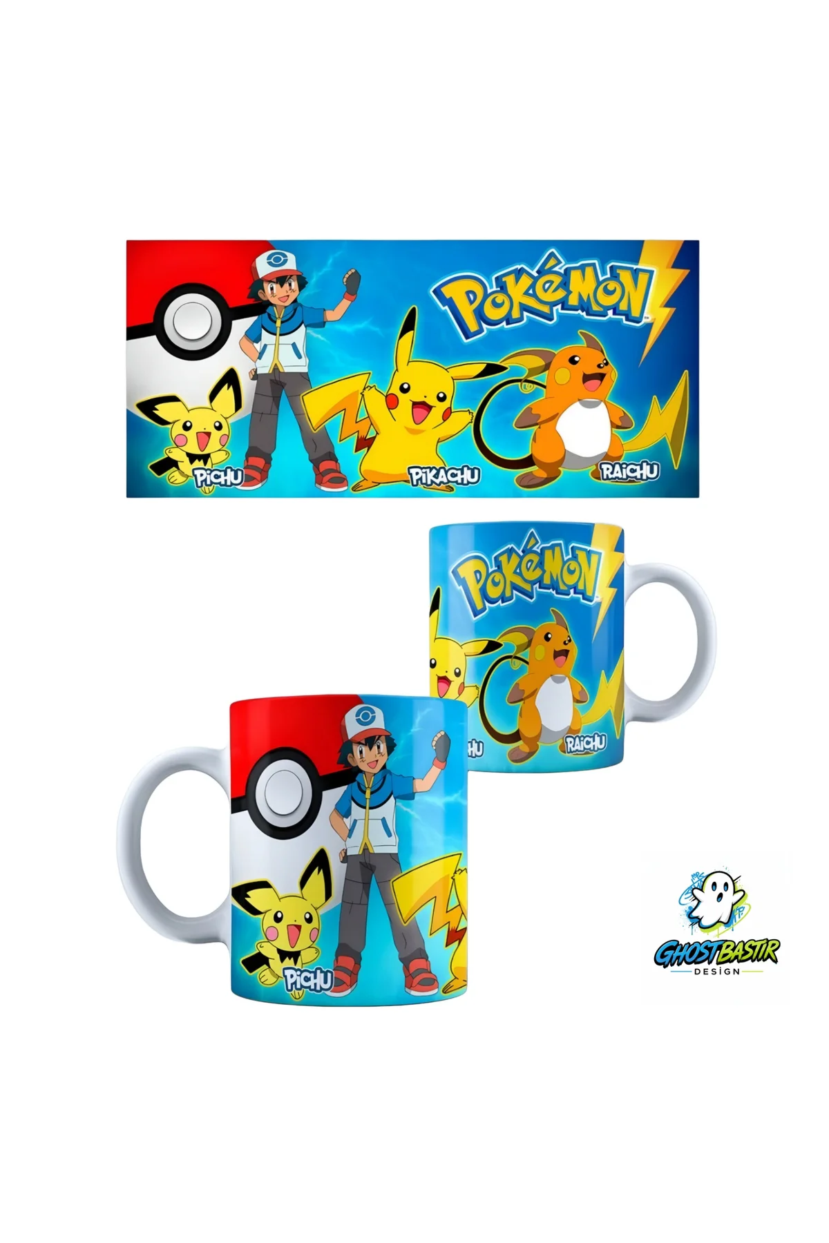 Pokemon Pikachu Kupa Bardak | Tek Adet K0369