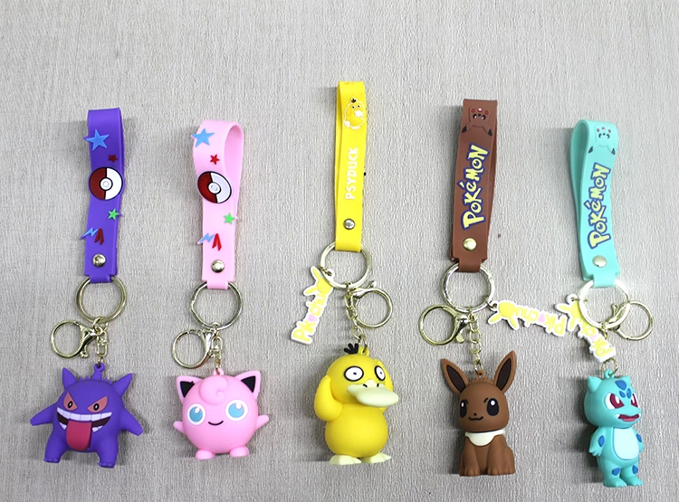 Pokemon Serisi Silikon Anahtarlık Alk4265