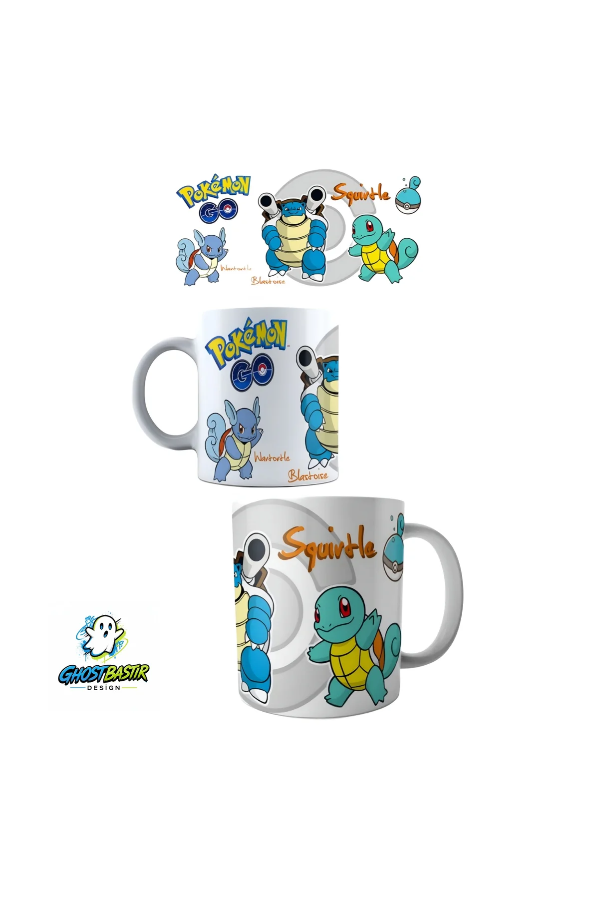 Pokemon Squirtle Kupa Bardak | Tek Adet K0372